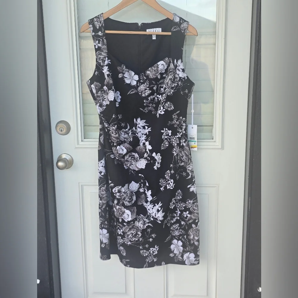 $116 Siena Women Printed Sleeveless Scuba Bodycon Dress Sz 16 Cocktail Party NWT - Picture 4 of 15